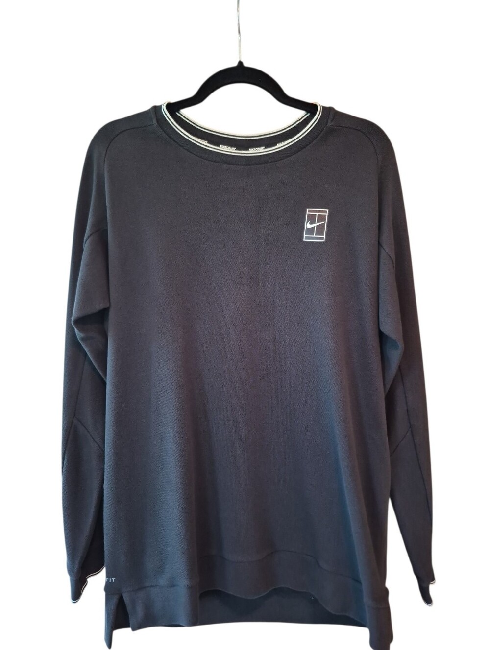 Nike Court Dry-Fit Sweatshirt Men's Black Pullover